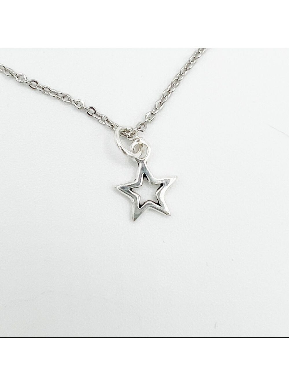 𝅺THIN 925 necklace with sterling silver star charm